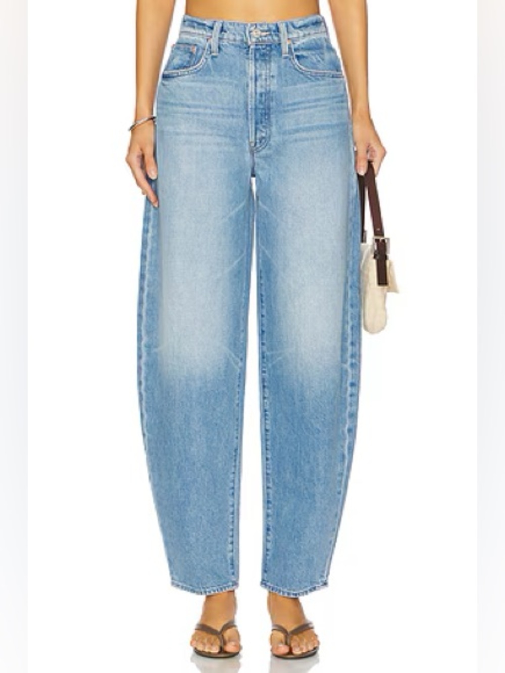 NWT MOTHER Superior The Fangirl Button Skimp Jeans in Funk N' Flair